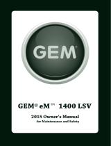 Polaris GEM eM1400 LSV Owner's manual