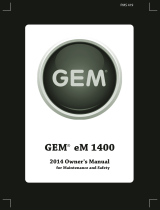 GEM GEM eM1400 Owner's manual