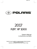 Polaris Tractor RZR XP 1000 Owner's manual