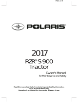 Polaris Tractor RZR S 900 Owner's manual