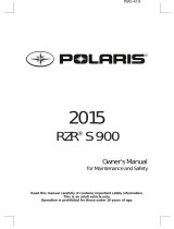Polaris RZR S 900 INTL Owner's manual