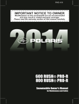 Polaris 600 / 800 Rush Owner's manual
