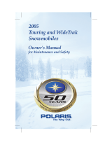 Polaris 340 / 600 / 800 EDGE Touring / Trail Touring / WideTrak LX Owner's manual