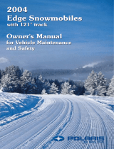 Polaris EDGE Snowmobile Owner's manual