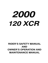 Polaris 120 XC Snowmobile Owner's manual