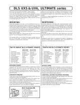 DLS UX5 / UX6 Owner's manual