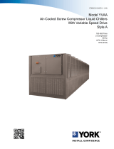 York YVAA Variable Speed Drive Screw Chiller User guide