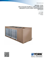 York YCAL Air-Cooled Chiller – 15-65 TR User manual