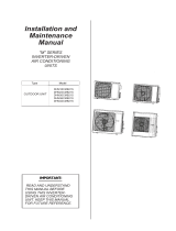 Johnson Controls DHM18CMB21S Installation guide