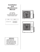 York W-Series Multi Zone System Installation guide