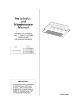 York VRF 1 Way Cassette Indoor Unit Installation guide