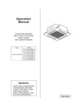 York VRF 4-Way Cassette Indoor Unit User manual