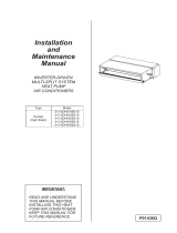 York VRF Ducted High Static Indoor Unit Installation guide