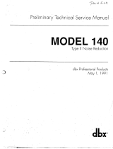 dbx 140 User manual
