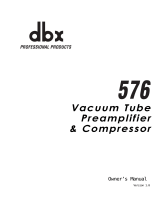 dbx 576 Owner's manual