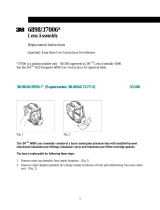 3M Full Facepiece Reusable Respirator 6800DIN, Medium 4 EA/Case Operating instructions