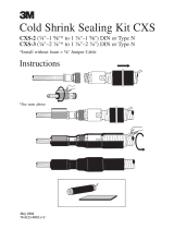 3M Cold Shrink Coax Sealing Kit CXS-2 Operating instructions
