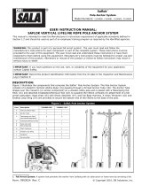 3M DBI-SALA® Saflok™ Wood Pole Remote Anchoring System 2104801, 1 EA Operating instructions