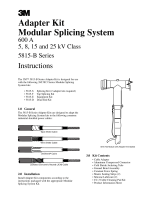 3M Modular Splicing Kit 5815-S, Two-Way Shielded Power Cable, 1/Case Operating instructions