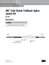3M Cold Shrink Foldback Splice Jacket Kit SJ-4FB, JCN, Cable Jacket O.D. 1.75-4.10 in (44,5-104,1 mm), 6 kits/case Operating instructions