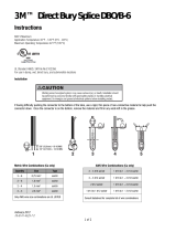 3M Direct Bury Splice Kit DBO/B-6 (Bulk), 18-10 AWG, 100/Case Operating instructions