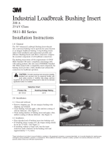 3M 200 Amp Industrial Loadbreak Bushing Insert 5811-BI-25, 25 kV Operating instructions