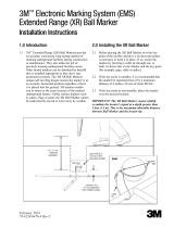 3M Ball Marker 1405-XR, EMS 6 ft Extended Range, Gas Operating instructions