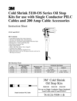 3M PILC Accessory Oil Stop Kit 5112-OS, 15-25/28 kV Operating instructions