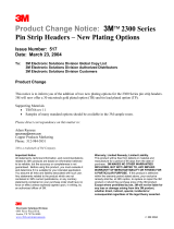 3M Pin Strip Header, 2300 Series Important information