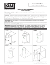 3M DBI-SALA® SecuraSpan™ Pour-in-Place/Fasten-in-Place HLL Stanchion 7400203, 1 ea Operating instructions