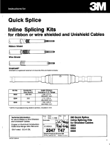 3M QS-II Molded Rubber Splice 5501-20006, 15 kV, 2/0 AWG stranded, Cable Insul. OD 0.637-.0.900 in, 1/case Operating instructions