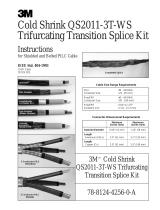 3M Cold Shrink Transition Splice Kit QS2011-3T-WS, CN, JCN, 15 kV, 1/case Operating instructions