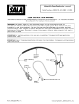 3M DBI-SALA® Pole Climber's Adjustable Rope Positioning Lanyard 1234071, 1 EA Operating instructions