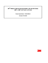 3M Ribbon Cable Wiremount Socket Assembly, 1.27 mm (0.050") Pitch, 451 Series User guide