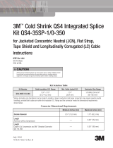 3M Cold Shrink QS4 Integrated Splice QS4-35SP-1/0-350-BCA Operating instructions