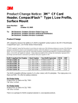 3M CF Card Header, 7E50 Series Important information