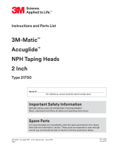 3M AccuGlide™ NPH Upper/Lower Taping Head Operating instructions