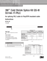 3M Cold Shrink Qs-Iii Single-Conductor Transition Joint 5514A-It-Pilc Operating instructions
