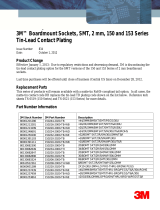 3M Boardmount Socket, 1502XX-20X0-XX-XX, 1502 Series Important information
