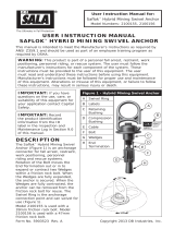 3M DBI-SALA® Saflok™ Mining Hybrid Wedge Bolt Anchor, 39mm 2100155, 1 EA Operating instructions