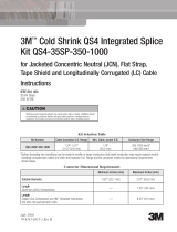 3M Cold Shrink QS4 Integrated Splice QS4-35SP-QCI-350-750-BCA Operating instructions