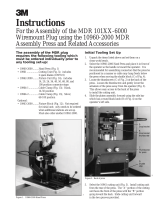 3M MDR Hand Press, 3829 Operating instructions