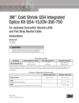 3M Cold Shrink QS4 Integrated Splice QS4-15JCN-350-750 Operating instructions