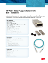 3M Active Optical Pluggable Transceiver User guide