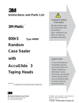 3M 3M-Matic™ Case Sealer 800r3 Operating instructions