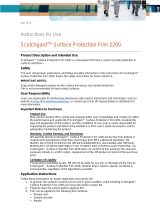 3M Scotchgard™ Surface Protection Film 2200 Operating instructions