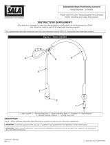 3M DBI-SALA® Pole Climber's Adjustable Rope Positioning Lanyard - Operating instructions