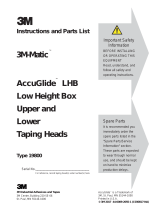 3M AccuGlide™ LHB Upper/Lower Taping Head Operating instructions
