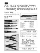 3M Cold Shrink Transition Splice Kit QS2012/13-3T-WS, CN, JCN, 15 kV, 1/case Operating instructions