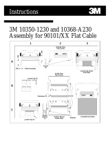 3M Mini D Ribbon (MDR) Connectors, 10350-1230-00 Series Operating instructions